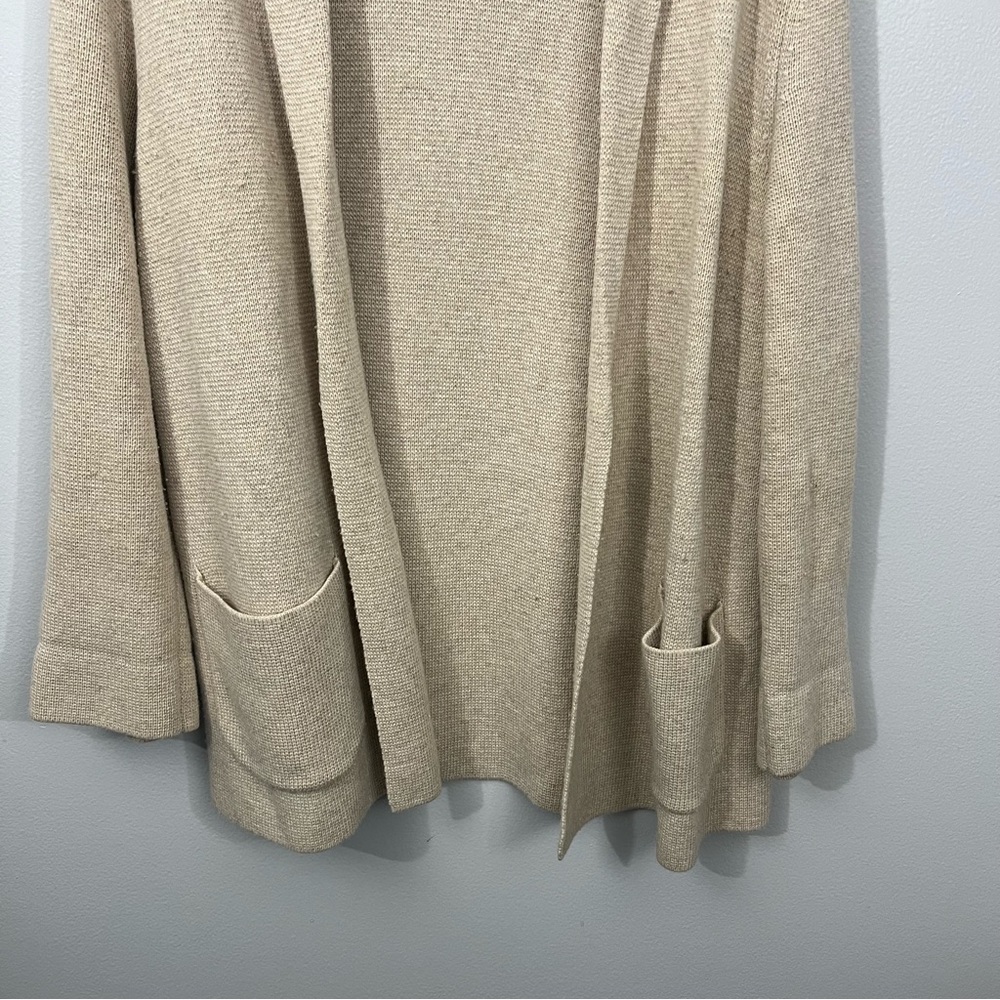 Talbots Cream Open Front Cardigan - Picture 2 of 6